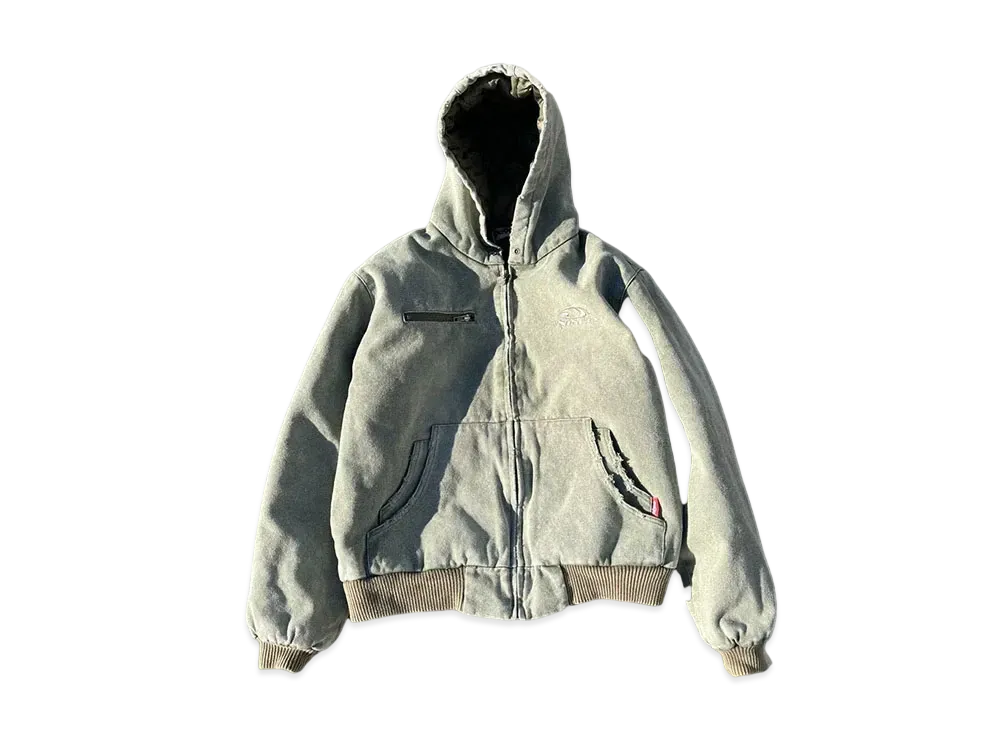 9090 Heisei Logo Vintage Like Duck Hoodie "Khaki"