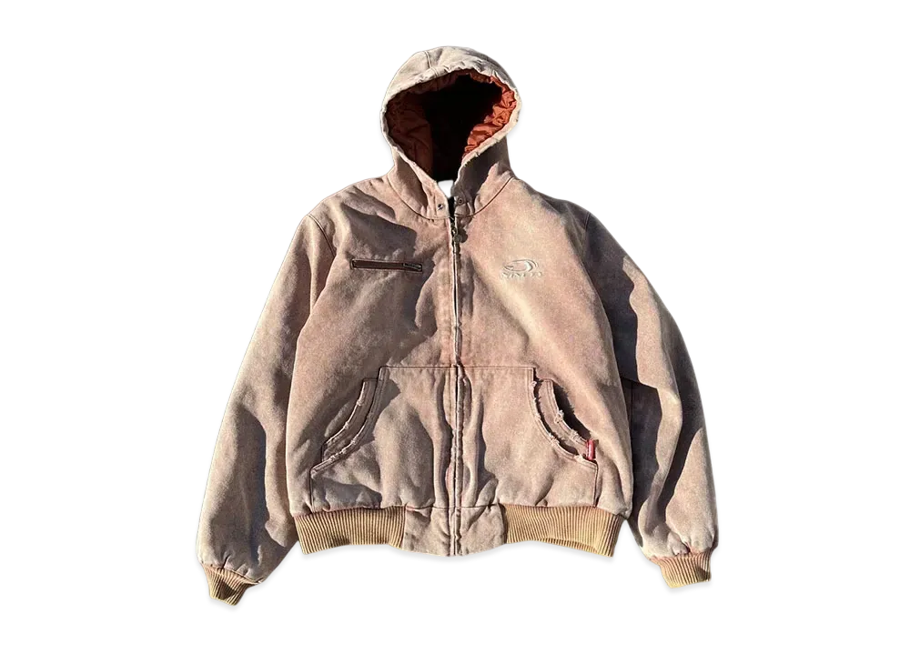 9090 Heisei Logo Vintage Like Duck Hoodie "Brown"