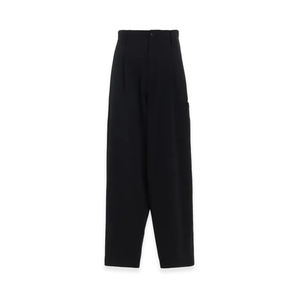 S'YTE Pe/Smooth Jersey Side Tuck Trousers With Tyrolean Tapes "Black"