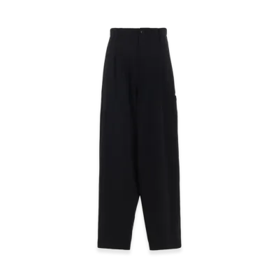 S'YTE Pe/Smooth Jersey Side Tuck Trousers With Tyrolean Tapes "Black"