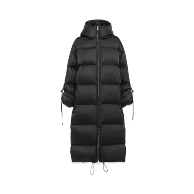 PRADA Re-Nylon Gabardine Puffer Coat "Black"