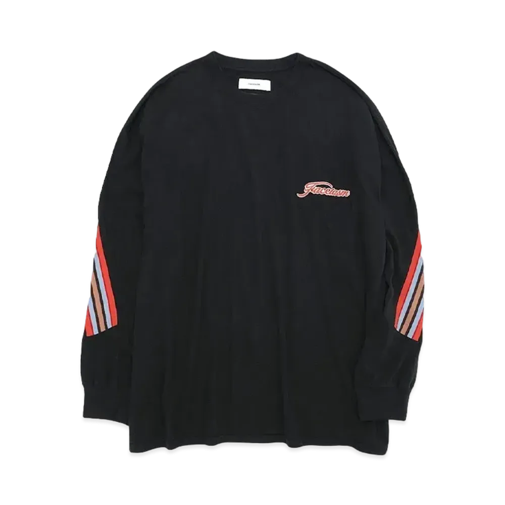 FACETASM RIB LONG SLEEVE TEE "BLACK"