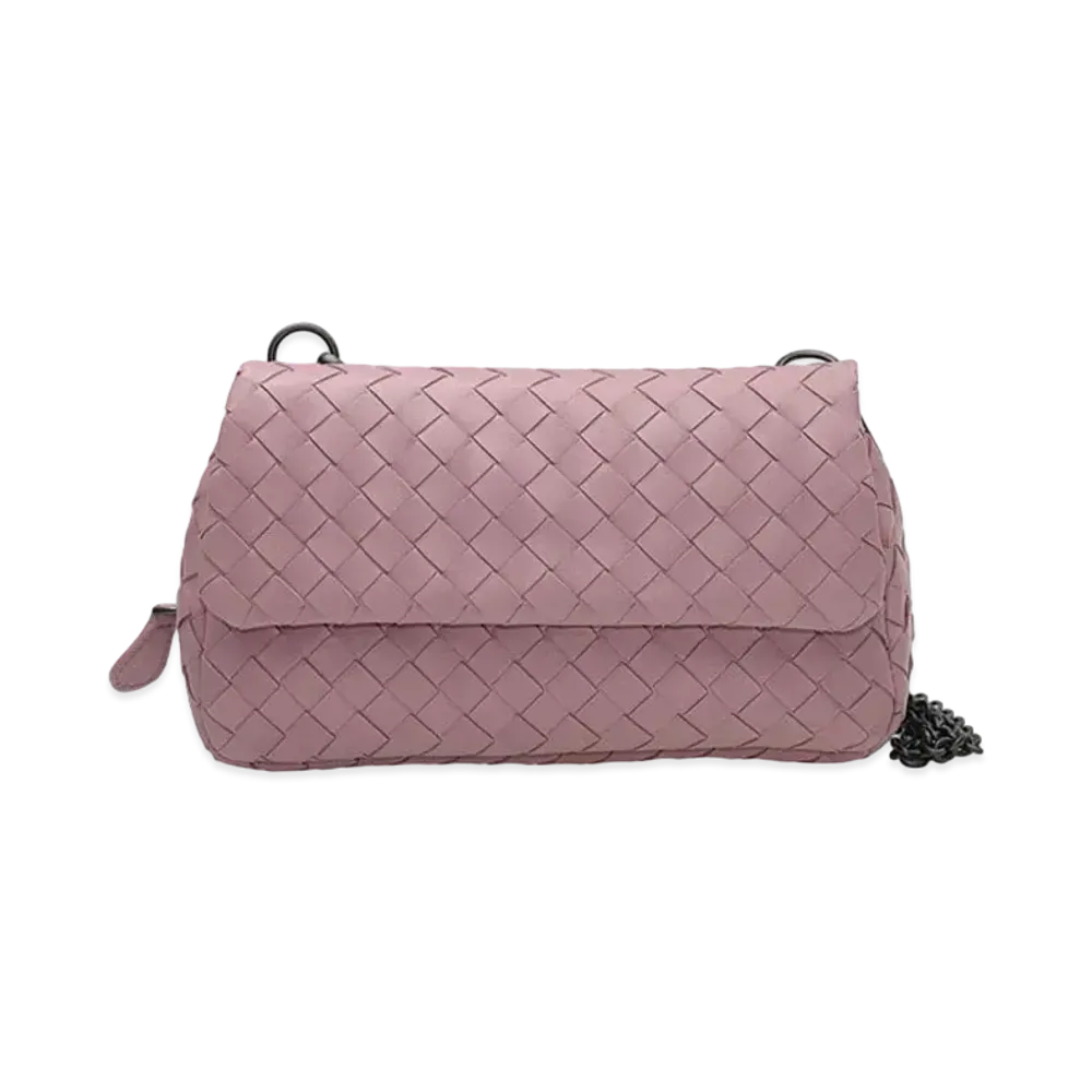 Bottega Veneta Lambskin Hand Bag "Pink"
