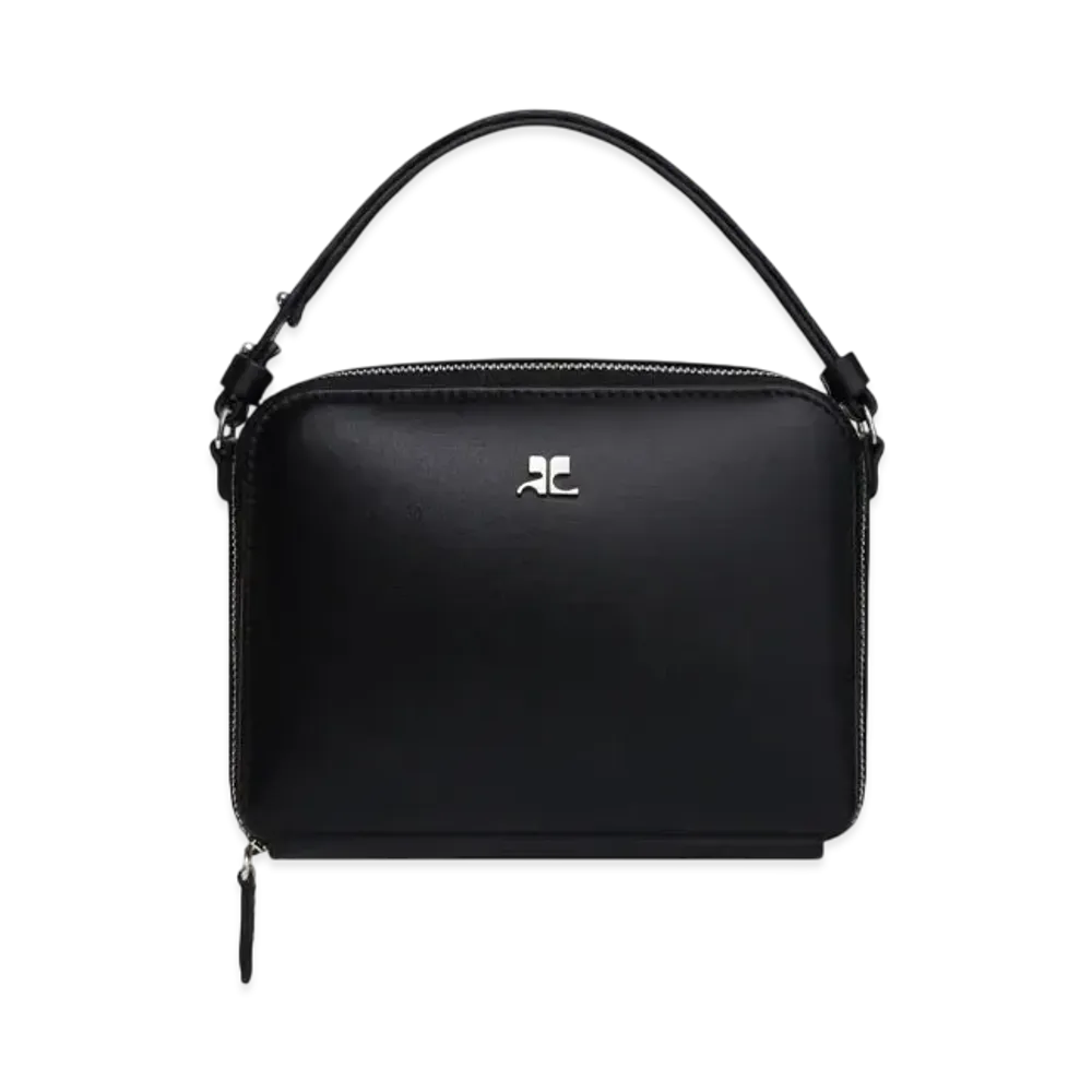 Courreges Cloud Chained Leather Bag "Black"