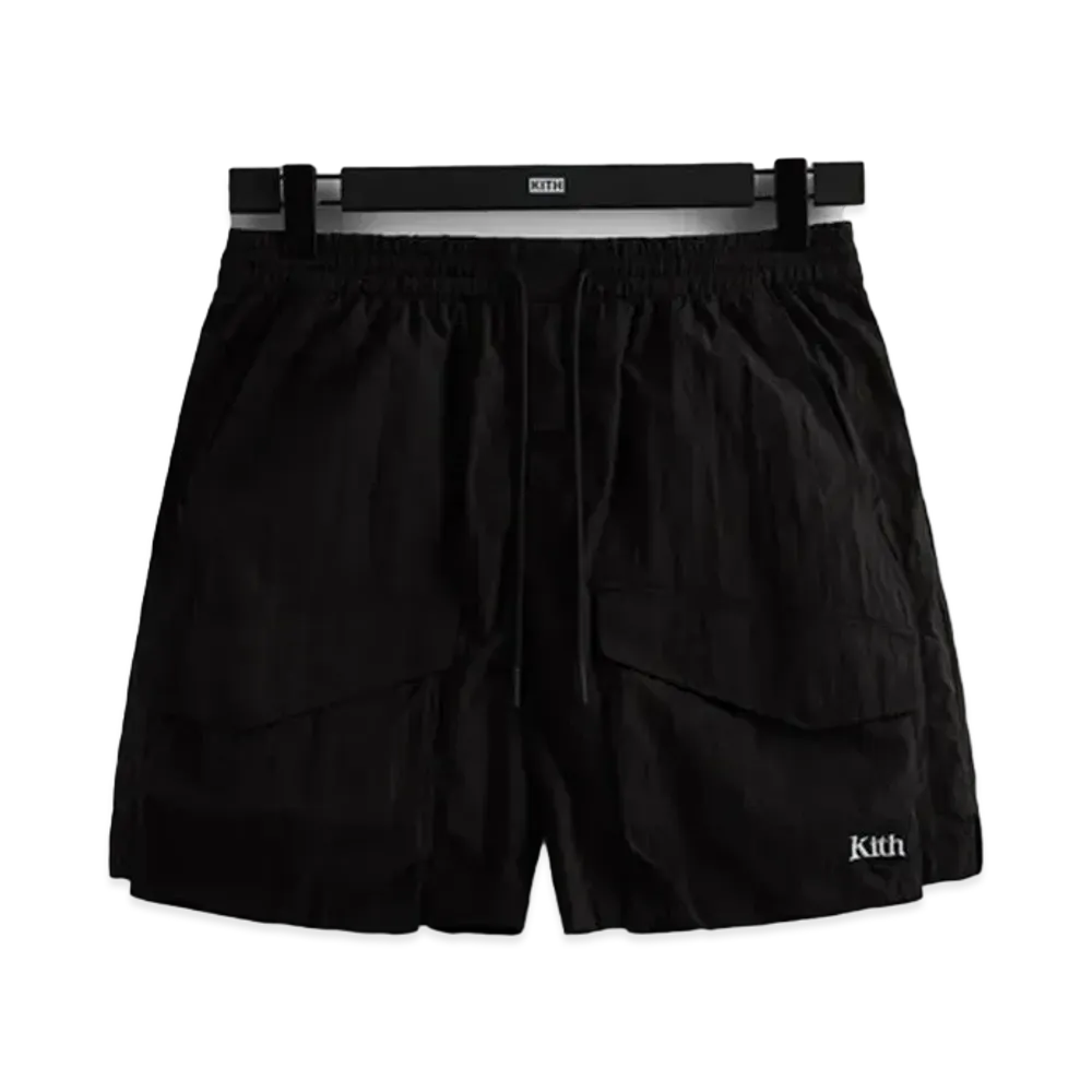 Kith Wrinkle Nylon Boreum Cargo Short "Black"