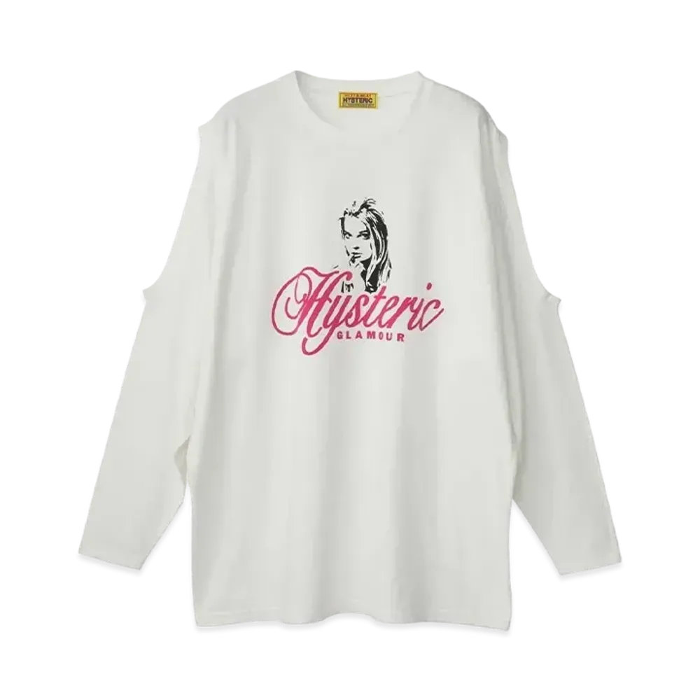 HYSTERIC GLAMOUR Naughty Girl Oversized T-Shirt "White"