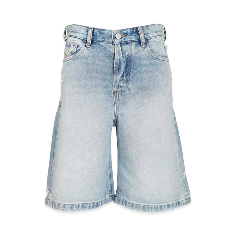 Diesel Women's De-Sire-Short Bermuda Shorts "Light Blue"
