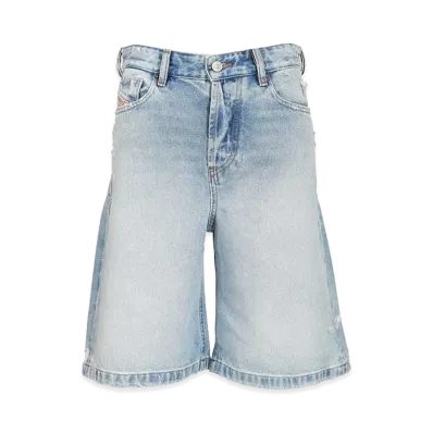 Diesel Women's De-Sire-Short Bermuda Shorts "Light Blue"