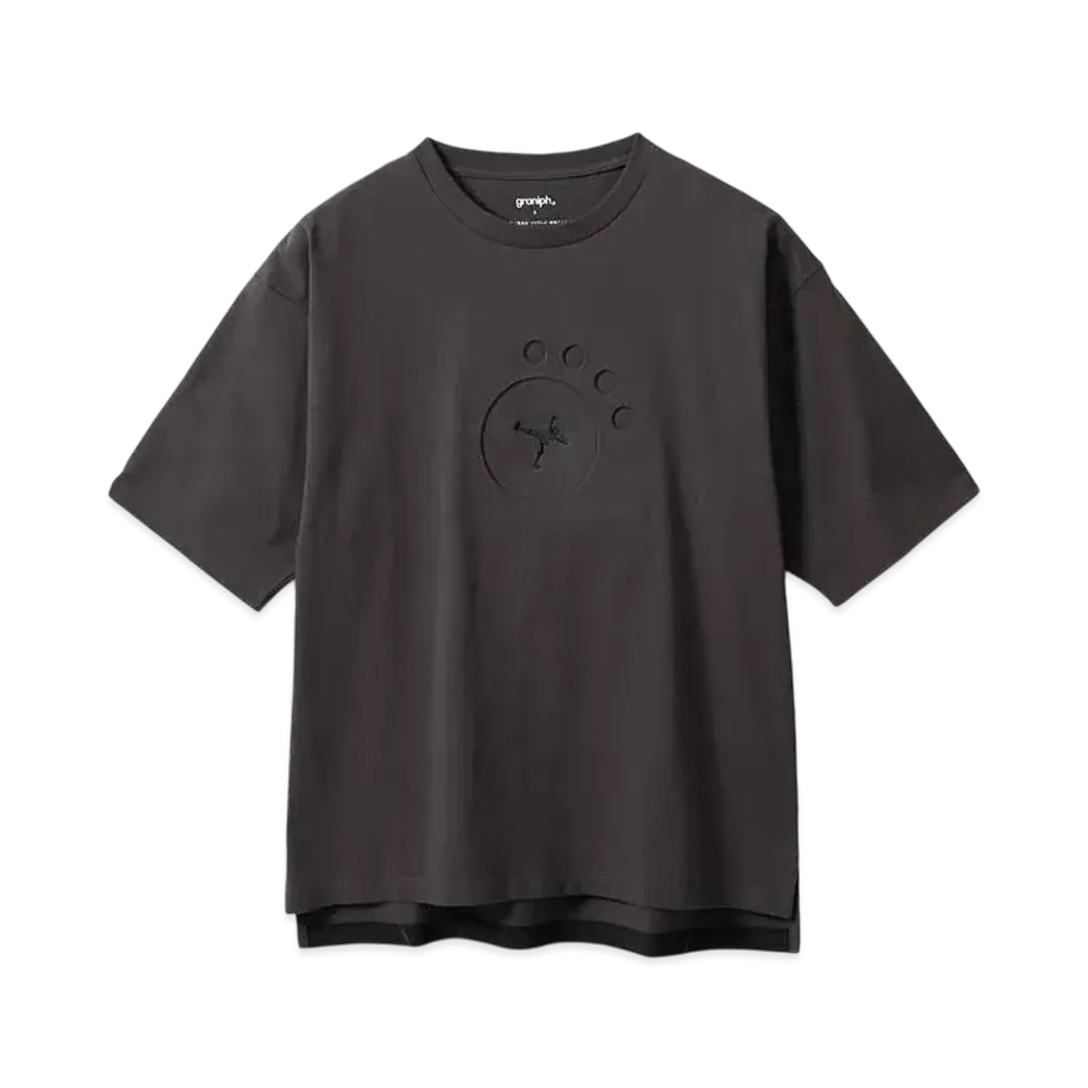 graniph x ONE PIECE Nikuniku Fruit Big Silhouette T-Shirt "Sumikuro"