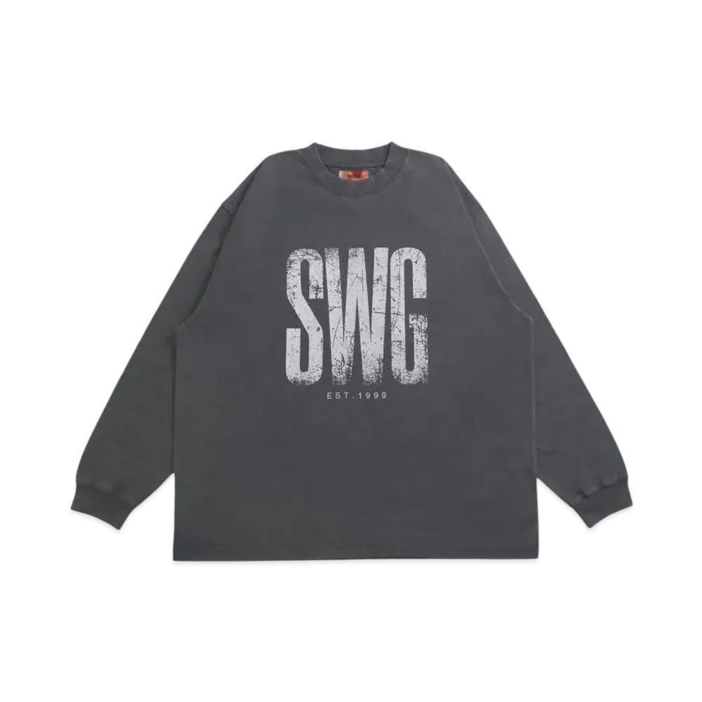 SWAGGER VINTAGE SWG LOGO LT-SHIRT "C.GRAY"