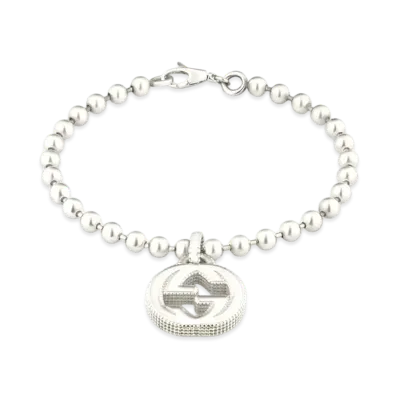 GUCCI Silver Bracelet With Interlocking G