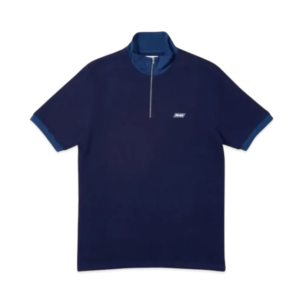 PALACE Zipped Polo "Navy"