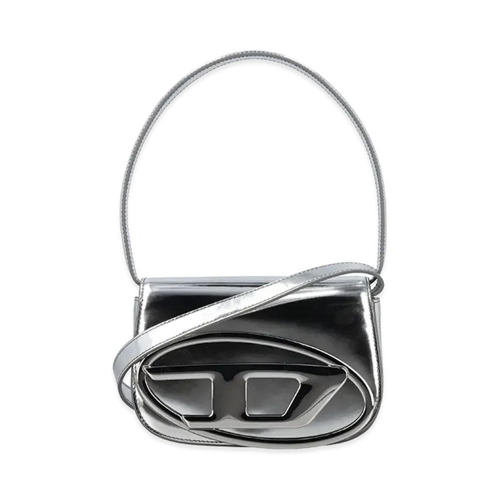 Diesel Women's Leather 1Dr Shoulder Bag "Silver"