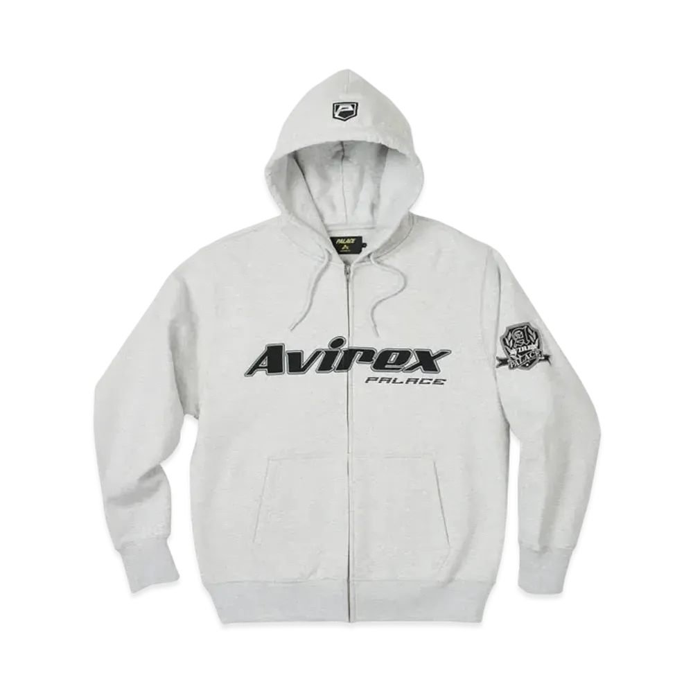 PALACE Avirex Zip Hood "Gray Marl"