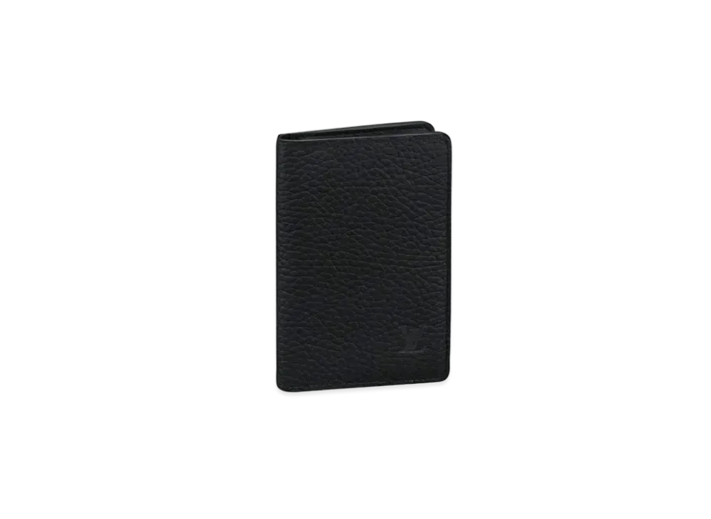 Louis Vuitton Pocket Organizer Taurillon Leather "Noir"