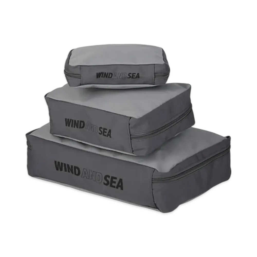 WIND AND SEA 3P Travel Pouch "Gray"