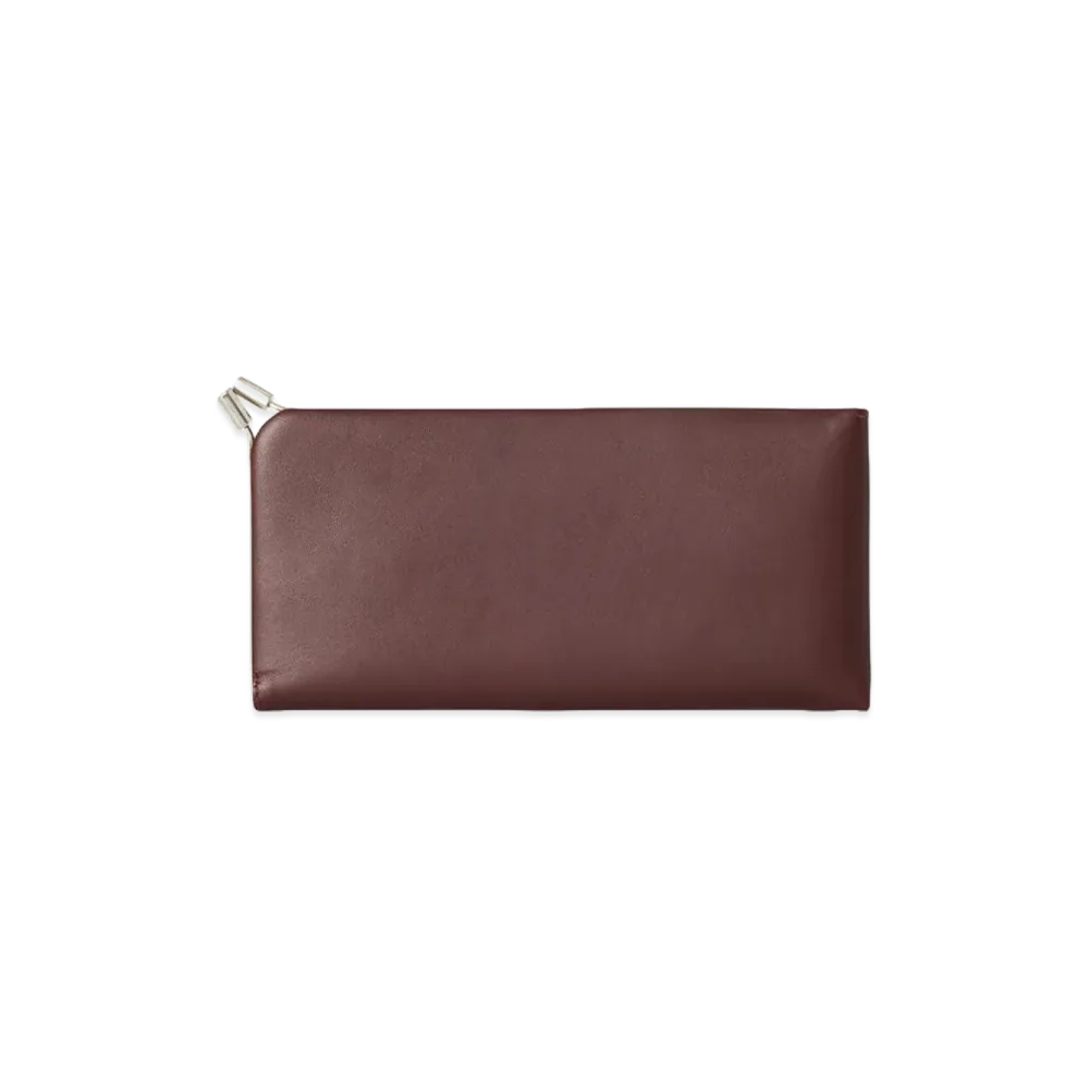 The Row Women's Clasp Leather Case "Burgundy"