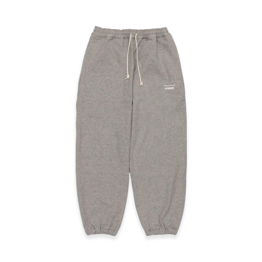 COMME des GARCONS HOMME Cotton Terry Cloth Garment Print Pants "Top Grey"