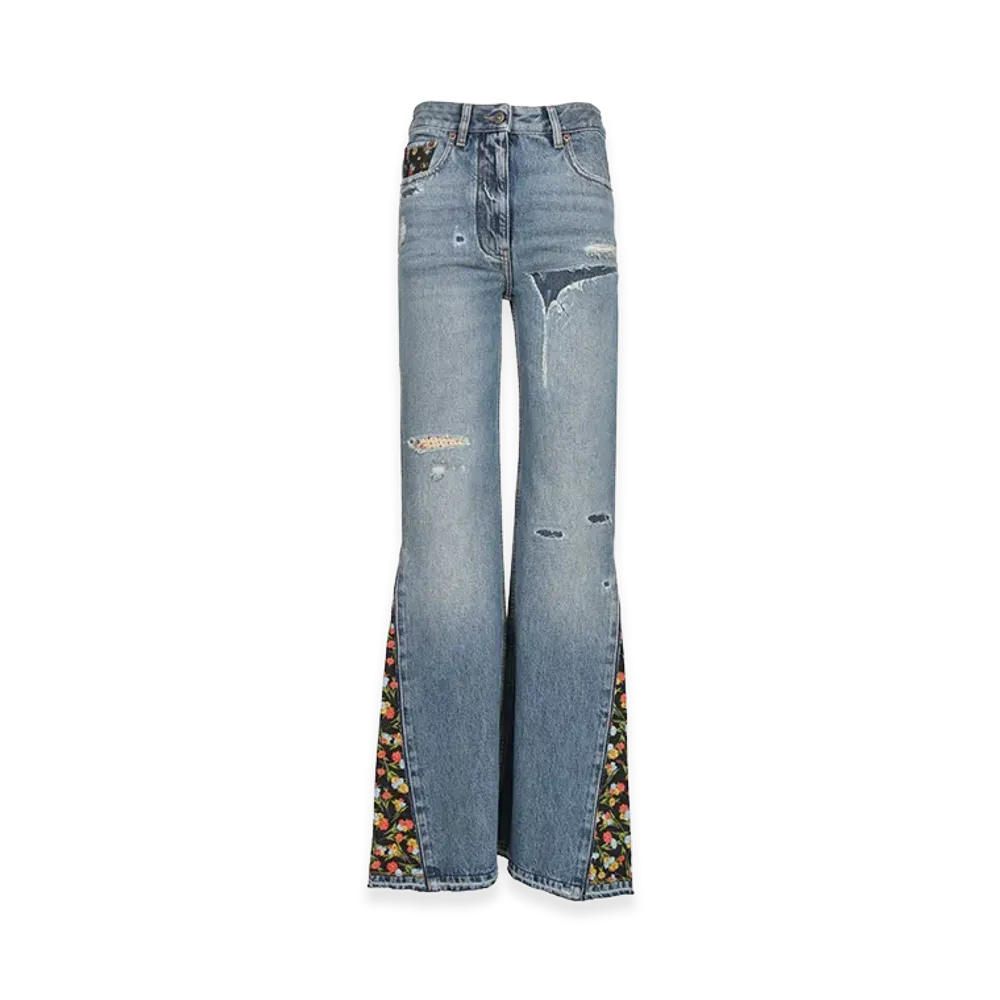 Valentino Women's Flared Jeans "Blue"