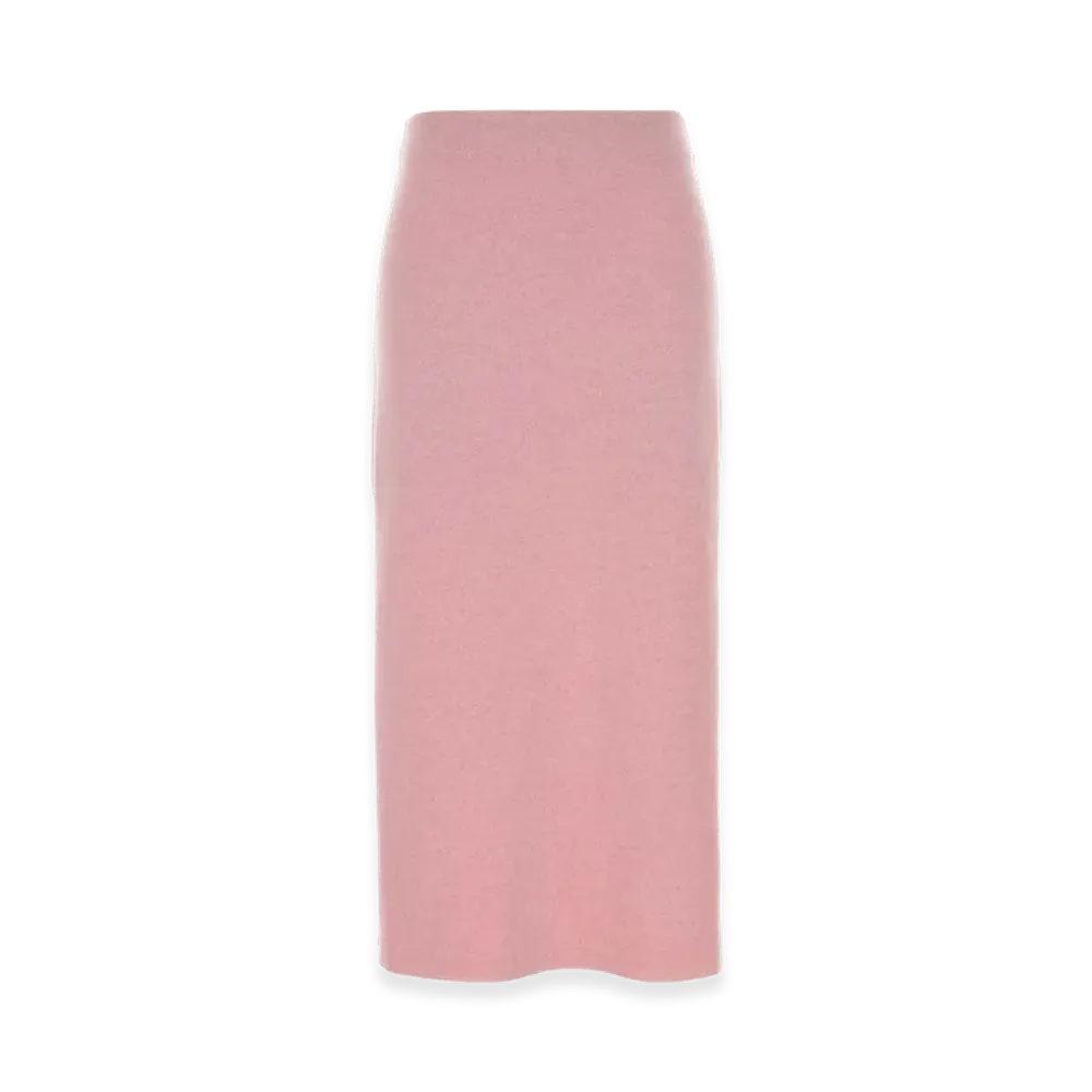 KHAITE Women's Wool Blend Skirt "Pink"