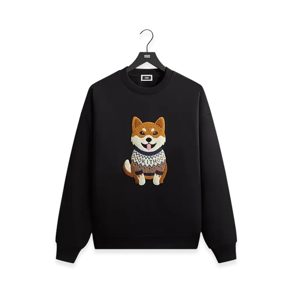 Kithmas Shiba Nelson Crewneck "Black"