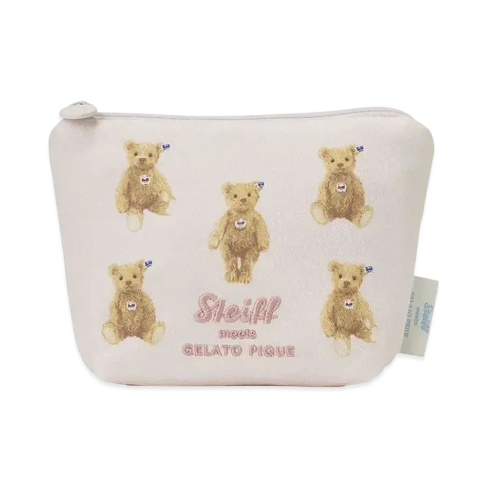 GELATO PIQUE x Steiff James Embroidered Tissue Pouch "Pink"