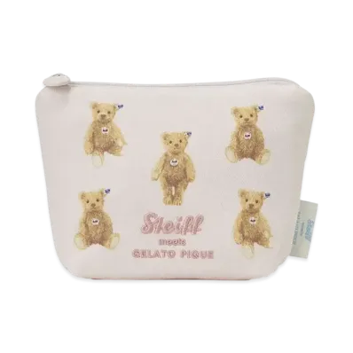 GELATO PIQUE x Steiff James Embroidered Tissue Pouch "Pink"