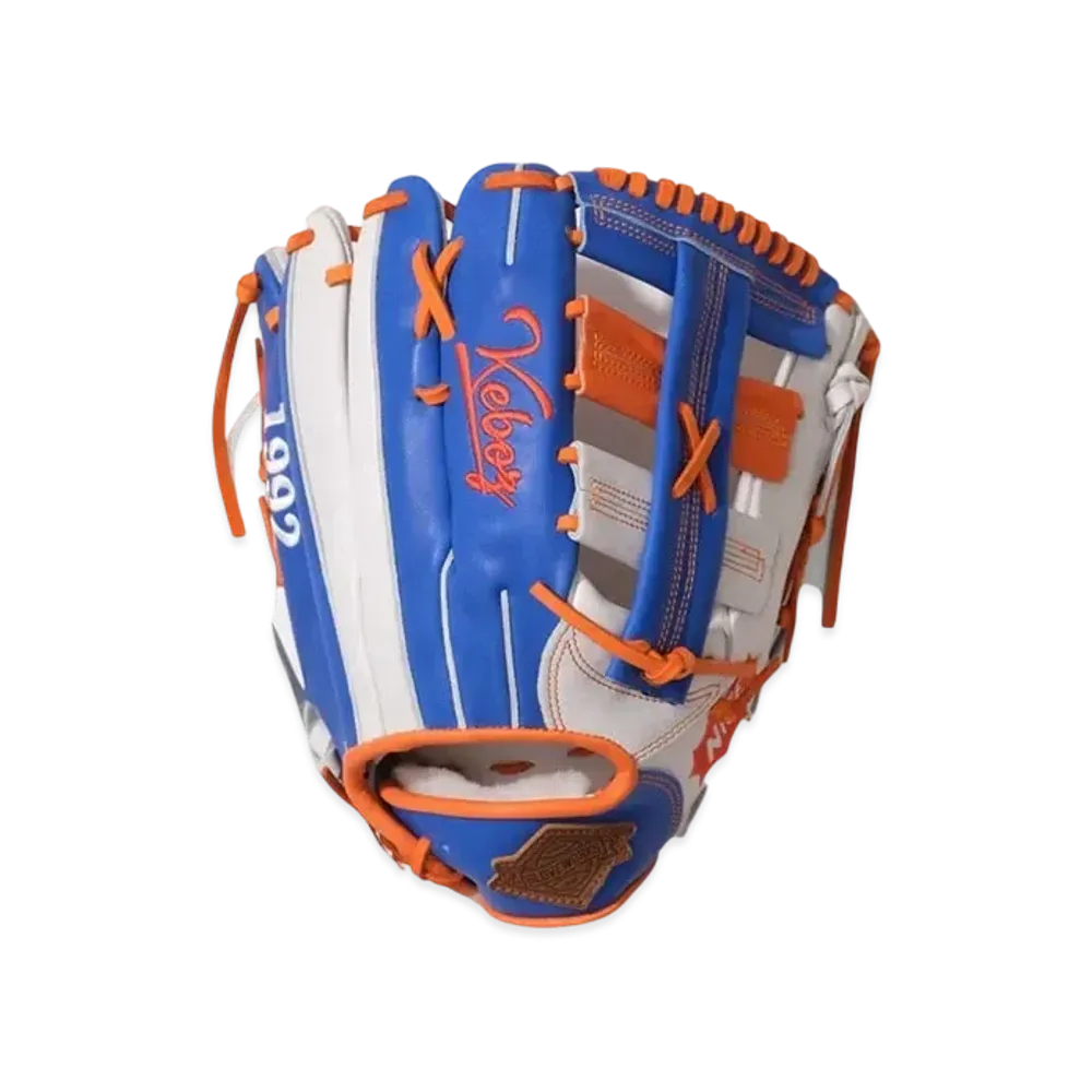 KEBOZ x Glove Works Outfielder Glove "White/Navy/Orange"