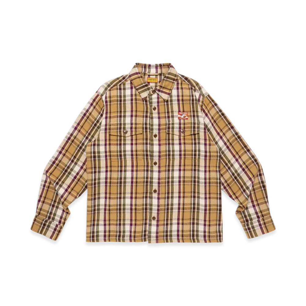 HUMAN MADE Check Shirt "Beige"