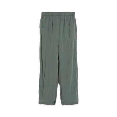 Max Mara Espost Technical Canvas Crinkle Pants "Sage Green"