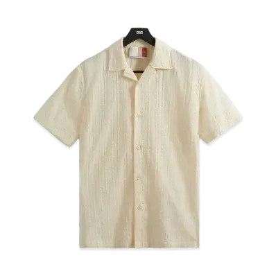 Kith Embroidered Voile Thompson Camp Collar Shirt "White"