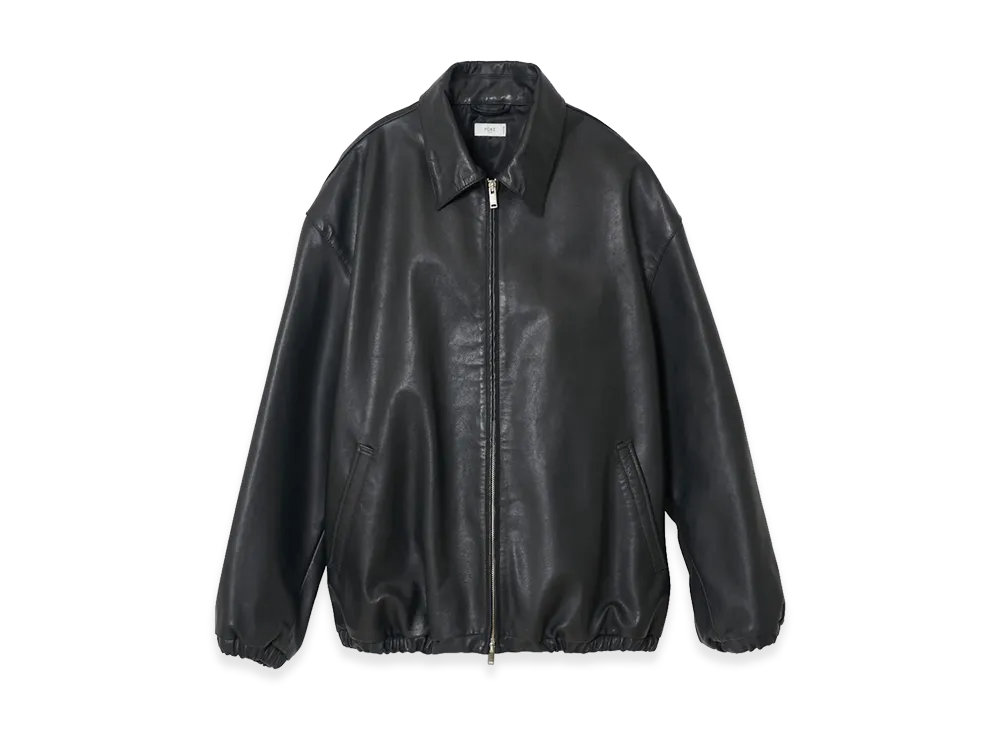 YOKE Calf Leather Sports Jacket "Black"