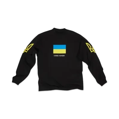 BALENCIAGA Support Ukraine Ls T-shirt "Black"