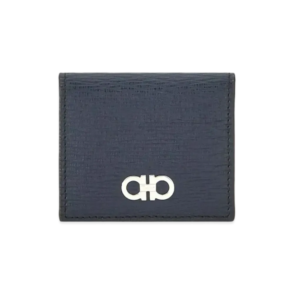 Salvatore Ferragamo Coin Purse "Deep Ocean/Black"