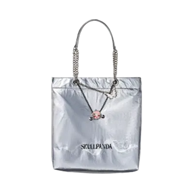 POP MART SKULLPANDA The Sound Shoulder Bag Silver