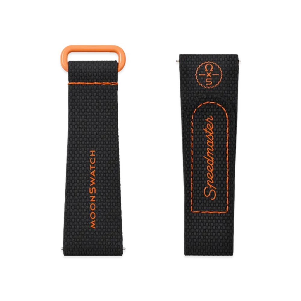 Swatch x OMEGA BIOCERAMIC MoonSwatch Rubber Strap "Black/Orange"