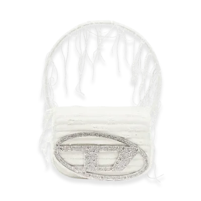 Diesel 1Dr 1Dr-Iconic Shoulder Bag In Canvas And Leather "White"