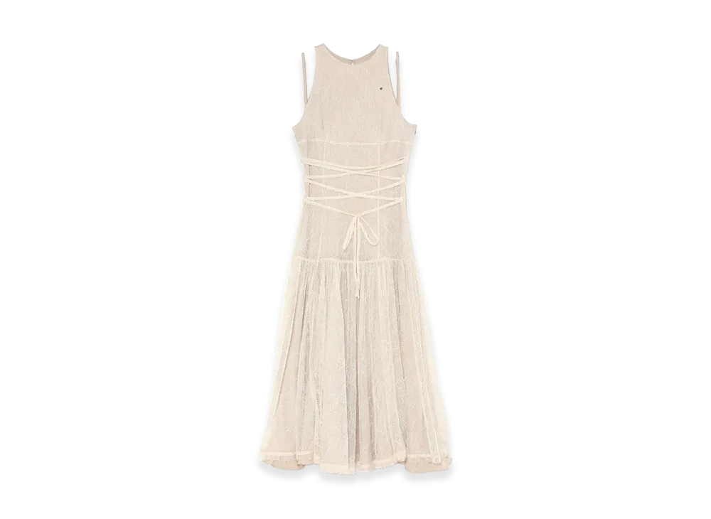 ANDMARY Women's Sara Lacey Long Dress "Ivory"