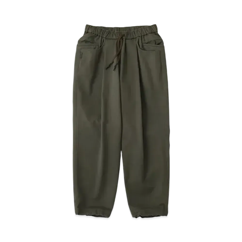 S.F.C Wide Tapered Easy Pants (Herringbone) "Olive"
