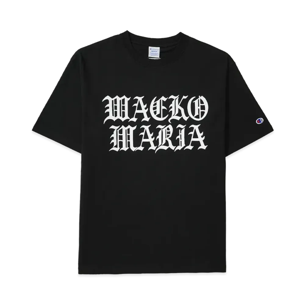 WACKO MARIA x Champion Heavy Weight T-Shirt "Black"