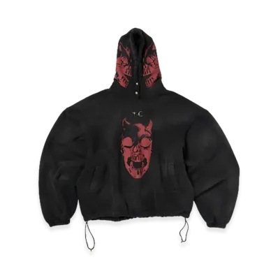 THUG CLUB TC Riding Skull Hoodie "Black"