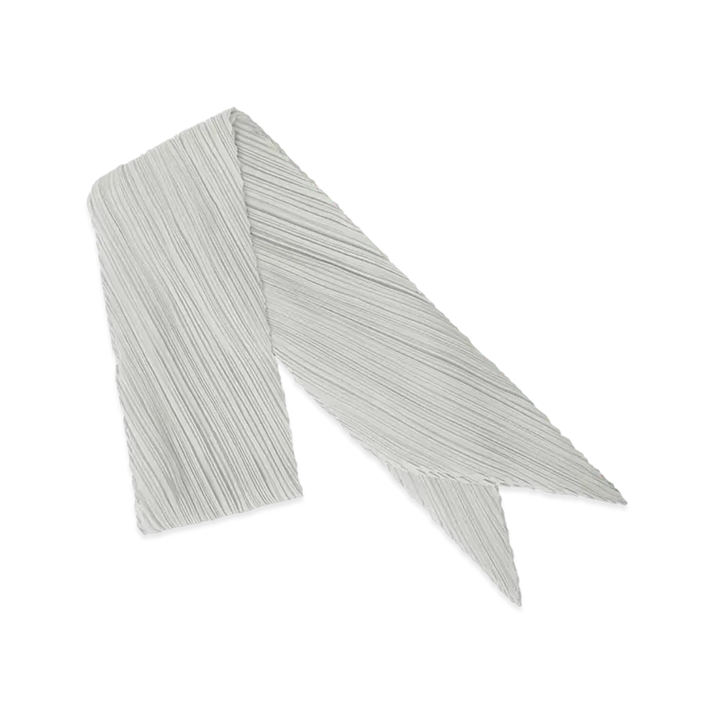 PLEATS PLEASE ISSEY MIYAKE Basic Scarf "Light Gray"