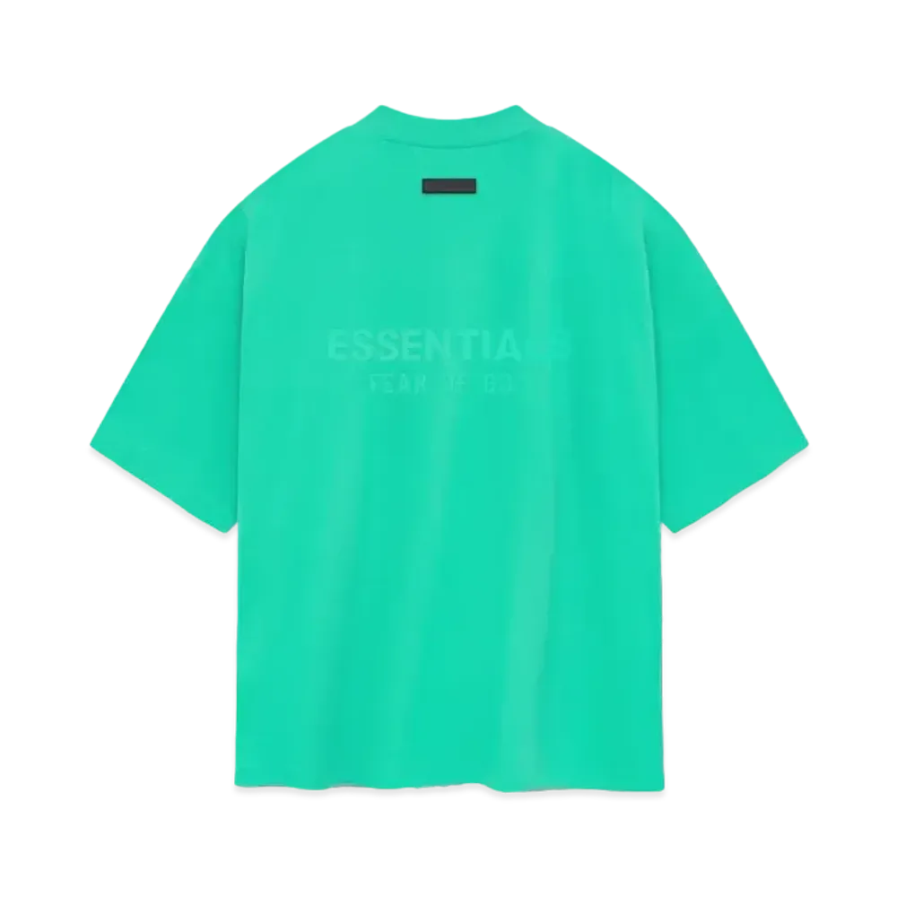 FEAR OF GOD ESSENTIALS V-Neck Tshirt "Mint Leaf"