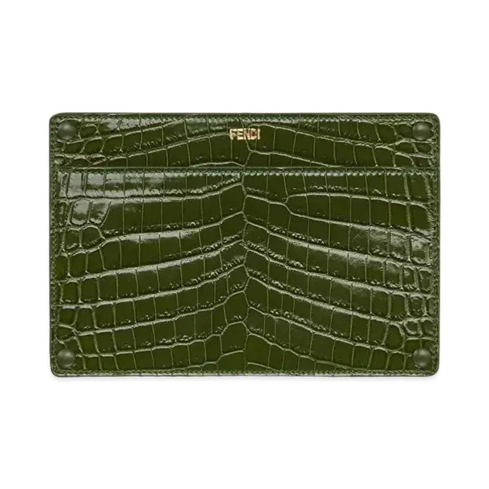 FENDI Peekaboo Pocket Crocodile Leather "Green"