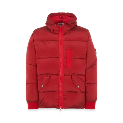 Stone Island 43619 Nylon Metal Econyl Regenerated Nylon Down Jacket - 22FW "Red"