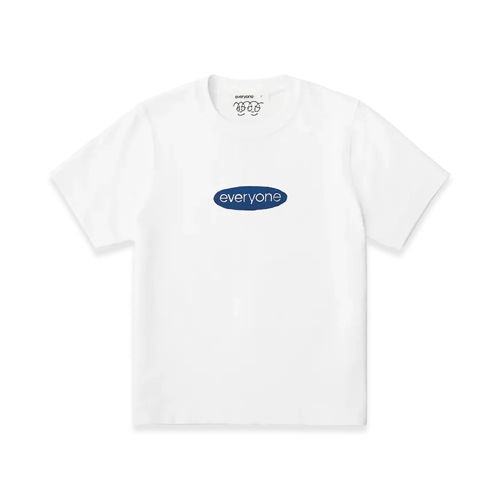 everyone Women's J.30000 Oval Logo Tee Shirt "White"