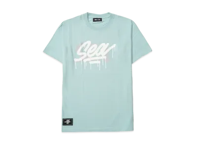 WIND AND SEA WDS x CASETiFY x it's a living T-shirt Triple Name Main Logo "Mint"
