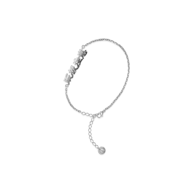 Black Eye Patch x Careering Bep002 "Handle With Care Bracelet" "Silver"