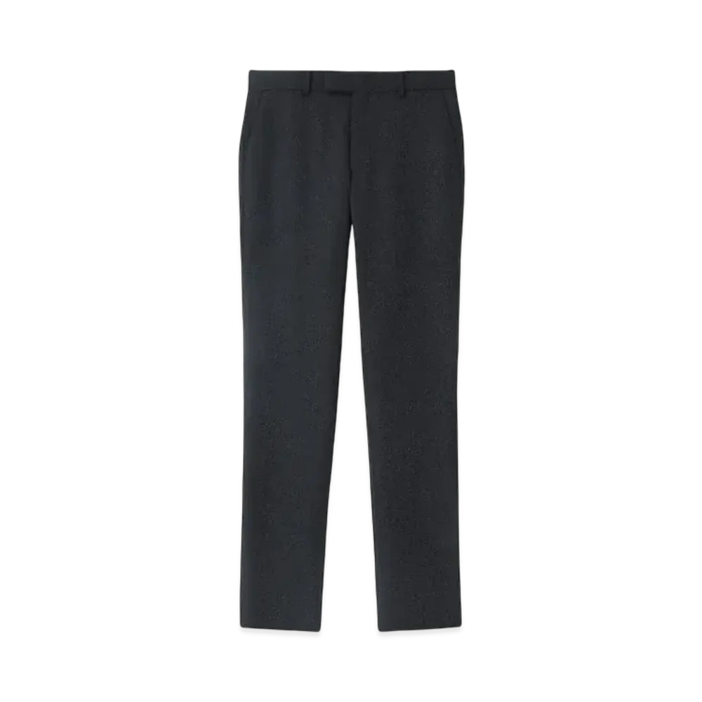 Paul Smith Herringbone Tapered Trousers "Navy"