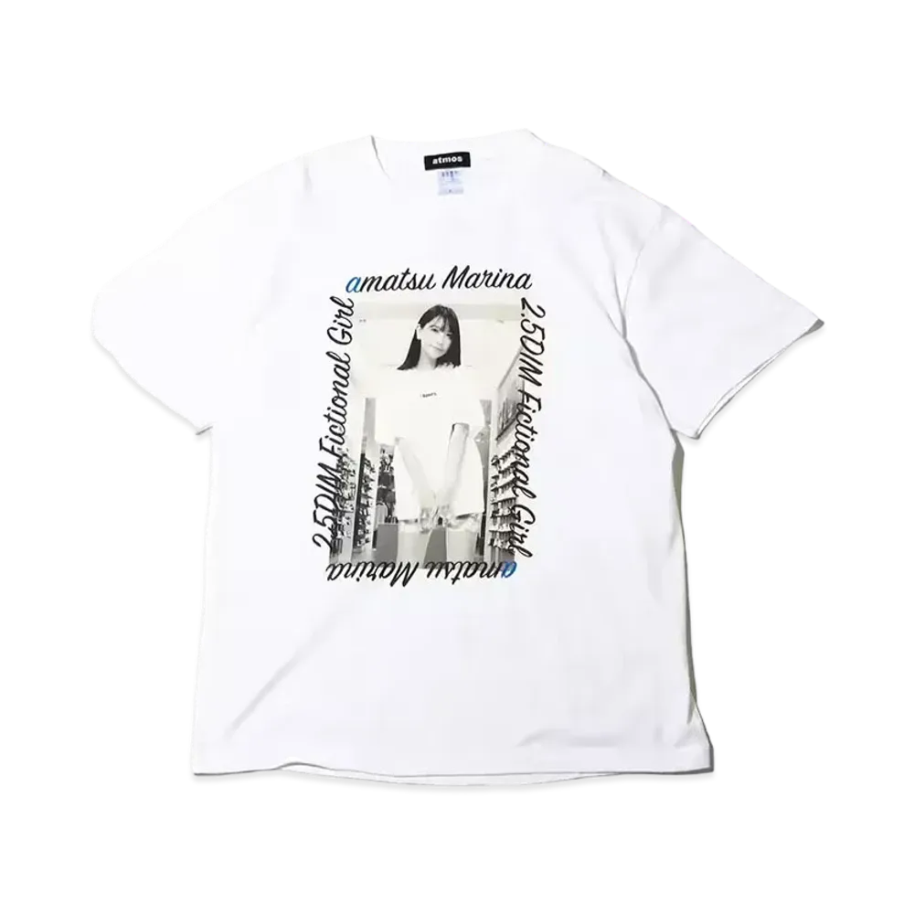 atmos x AMATSU MARINA Logo Tee "White"